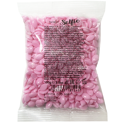 Віск у гранулах для обличчя Ital Wax Selfie, 100 г рожевий, фото 1