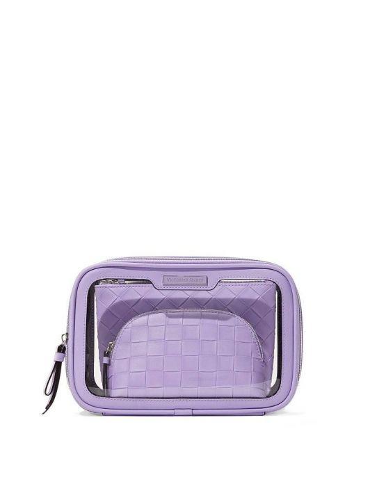 Косметичка Victoria's Secret 3 в 1 Beauty Bag Trio Lilac Stud