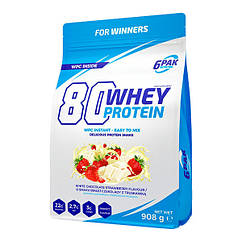 Протеїн 80 Whey Protein 908 g (White chocolate strawberry)