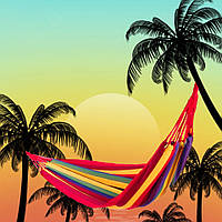 Гамак мексиканський Supretto Мексика підвісний тканинний ⁇ Гамак "Місонець"