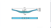 Рессора 0508204470 BPW VB ECO Cargo 05.082.04.47.0 3-х листовая, производство Турция