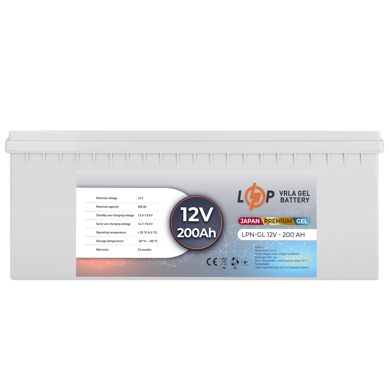 Акумулятор гелевий LPN-GL 12V - 200 Ah