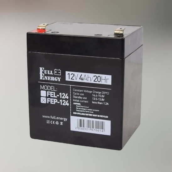 Акумуляторна батарея Full Energy FEP-124, 12V 4Ah, AGM акумулятор для ДБЖ