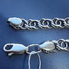 Срібний ланцюжок Арабський бісмарк, 600мм, 27 грамів, чорніння, фото 5
