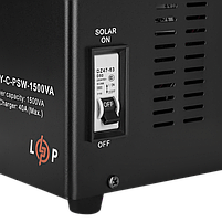 Сонячний інвертор (ДБЖ) LogicPower LPY-С-PSW-1500VA (1050Вт) MPPT 24V, фото 7