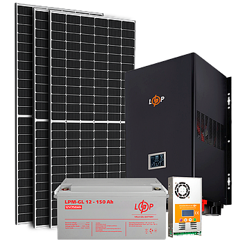 Сонячна електростанція (СЕС) 2.5kW АКБ 3.6kWh (гель) 150 Ah Стандарт