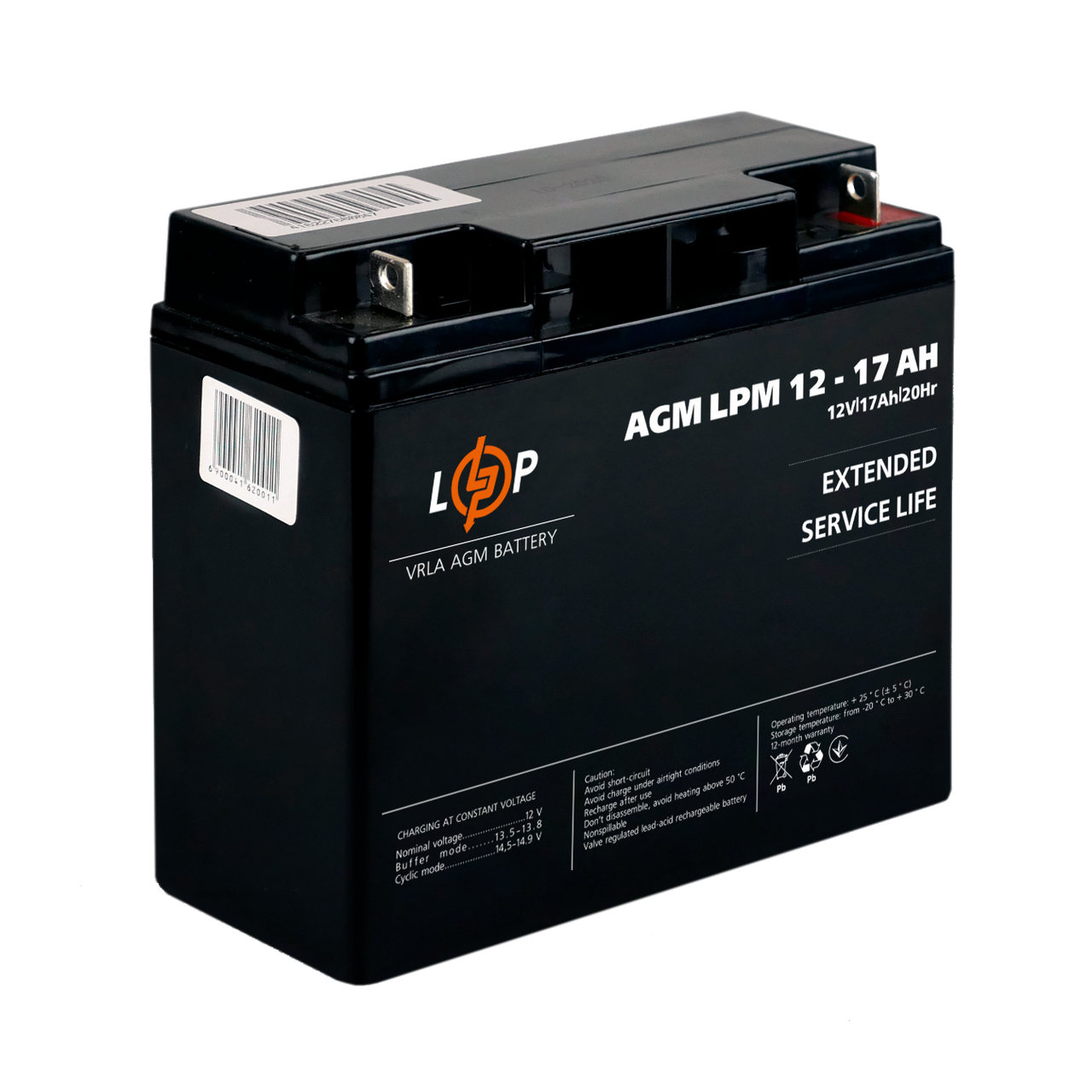 Акумулятор AGM LPM 12V - 17 Ah (2020)