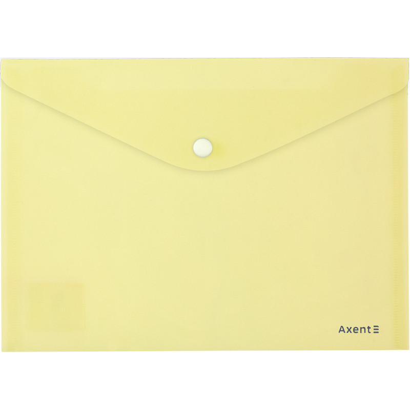 Папка на кнопці А5 "Axent" Pastelini жовта 1522-08-A