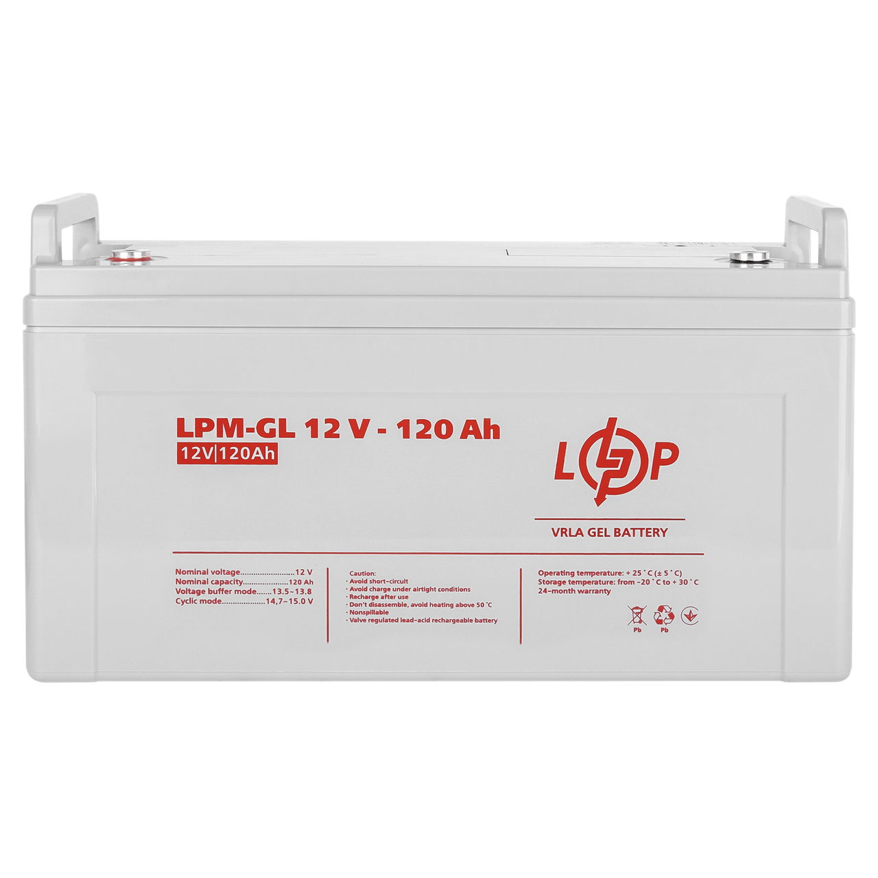 Акумулятор гелевий LPM-GL 12V - 120 Ah