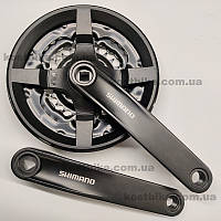 Шатуны Shimano TY-501, 175мм. 42х34х24Т с защитой, черный