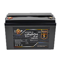Акумулятор LP LiFePO4 51,2V - 30 Ah (1536Wh) (BMS 80A/40А) пластик, фото 5