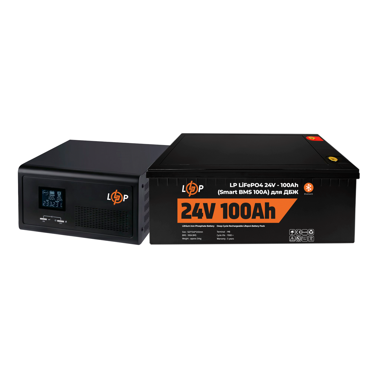 Комплект резервного живлення LP (LogicPower) ДБЖ + літієва (LiFePO4) батарея (UPS 2300VA + АКБ LiFePO4 2560W)
