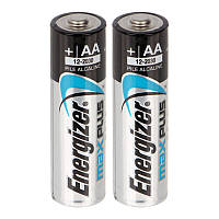 Батарейка щелочная, Alkaline AA Max Plus (LR6) Energizer 1.5V, 2шт. в блистере