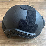 Баллістичний шолом Ahold Teсh США NIJ IIIA чорний M-L, фото 4