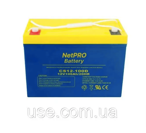 АКБ для яхти 12V, 12В, 12Вольт, 100 АН, ач, А‧год, для електромотора, свинцево-кислотний, VRLA