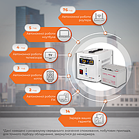 Комплект резервного живлення для котла LP (LogicPower) ДБЖ + гелева батарея (UPS 500 + АКБ GL 520W), фото 3