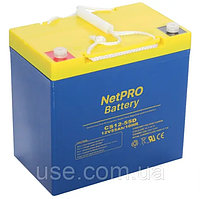 Батарея акумуляторна 12 V, Вольт, 55 AH, ач, Ah, для UPS, ДБЖ, ББЖ, Свинцево-кислотний