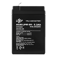 Акумулятор AGM LPM 6V - 5.2 Ah, фото 4