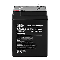 Акумулятор AGM LPM 6V - 5.2 Ah, фото 5