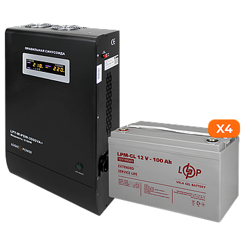 Комплект резервного живлення LP (LogicPower) ДБЖ + гелева батарея (UPS W3000 + АКБ GL 5600W)