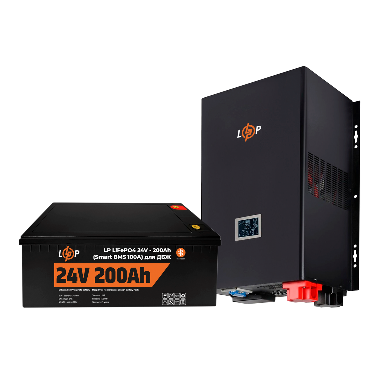 Комплект резервного живлення LP (LogicPower) ДБЖ + літієва (LiFePO4) батарея (UPS 3600VA + АКБ LiFePO4 5120W)