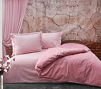 Комплект постельного белья ранфорс де люкс двуспальный евро Zeron цвет грязная роза