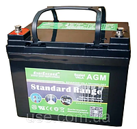 Аккумулятор AGM 12 V, В, 35 AH, Ah, EverExceed, AGM, АКБ, тяговый, для инвертора, ИБП