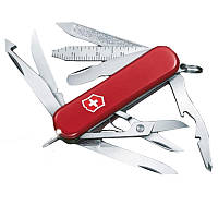 Нож складной, мультитул Victorinox Midnite Minichamp (58мм, 16 функций), красный 0.6386