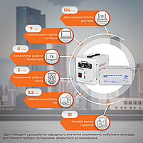 Комплект резервного живлення для котла LP (LogicPower) ДБЖ + мультигелева батарея (UPS 500VA + АКБ MG 900W), фото 3
