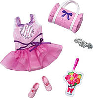 Одежда для кукол Моя Первая Барби Балет Barbie Fashion Pack for My First Barbie Dolls, Ballet HMM59