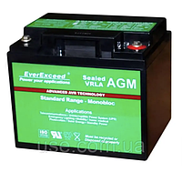 Аккумулятор AGM 12 V, В, 40 AH, Ah, EverExceed, AGM, АКБ, тяговый, для инвертора, ИБП