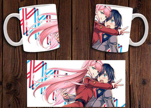 Чашка біла керамічна "Любимий у Франксі" Darling in the Franxx ABC, фото 1