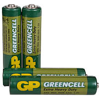 Батарейка солевая AAA Greencell (24G, LR03) GP 1.5V, 4шт. в блистере