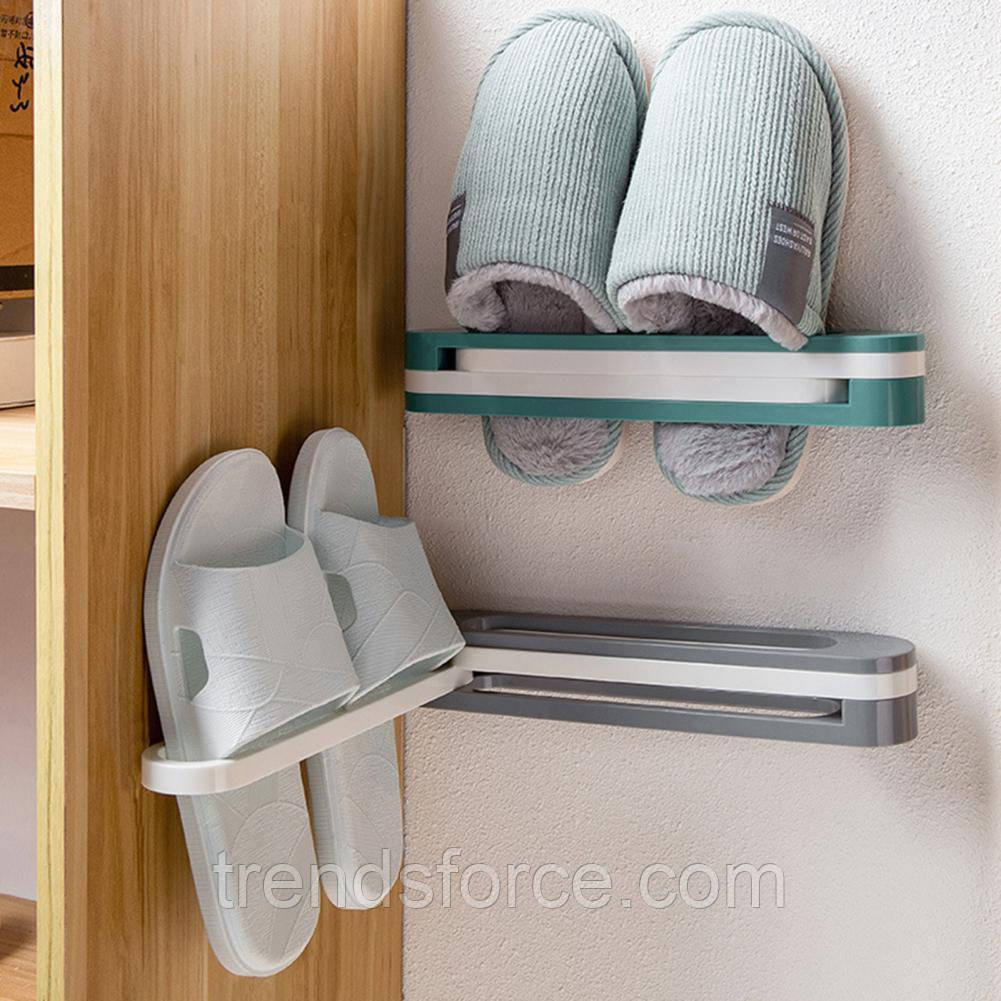 Вешалка для хранения обуви в ванной комнате подвесной органайзер для обуви и полотенец 3 в 1 207029 - фото 1 - id-p1881398331