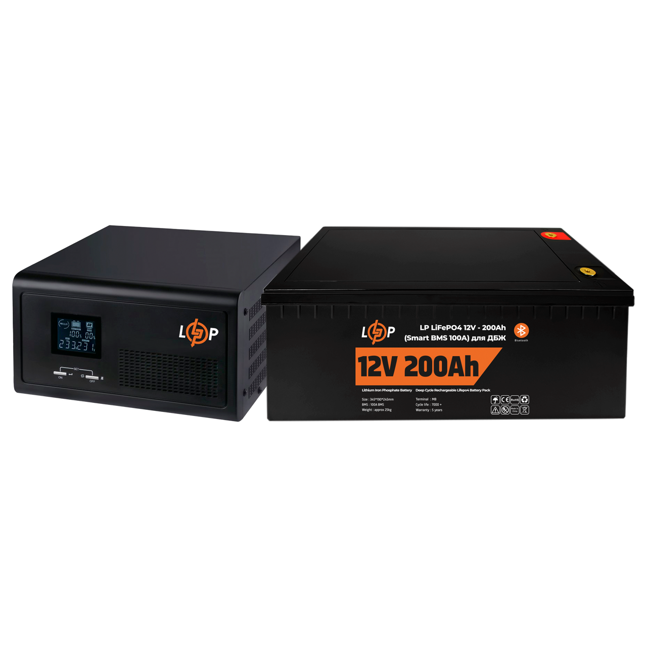 Комплект резервного живлення LP (LogicPower) ДБЖ + літієва (LiFePO4) батарея (UPS 1000VA + АКБ LiFePO4 2560W)