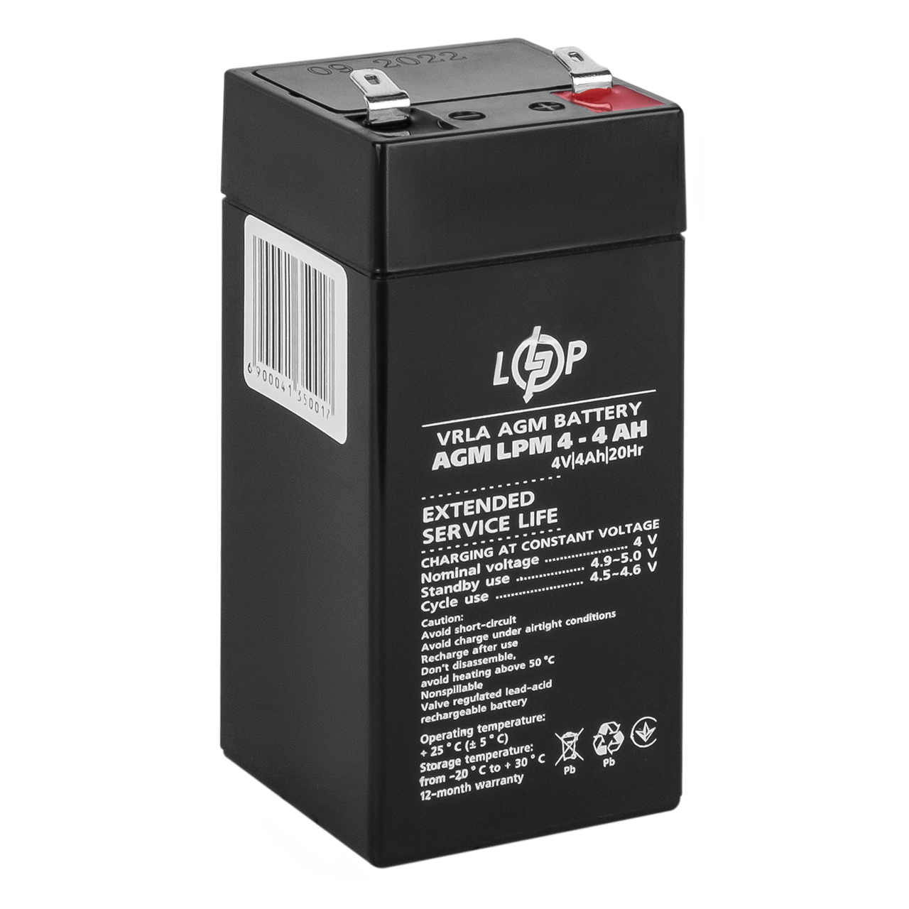 Акумулятор AGM LPM 4V - 4 Ah