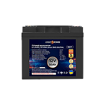 Акумулятор LP LiFePO4 12V (12,8V) - 50 Ah (640Wh) (Smart BMS 60A/30А) пластик, фото 5