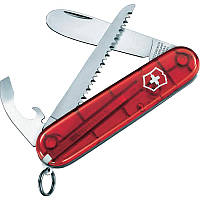 Нож складной, мультитул детский Victorinox My First (84мм, 9 функций), красный 0.2373.Т