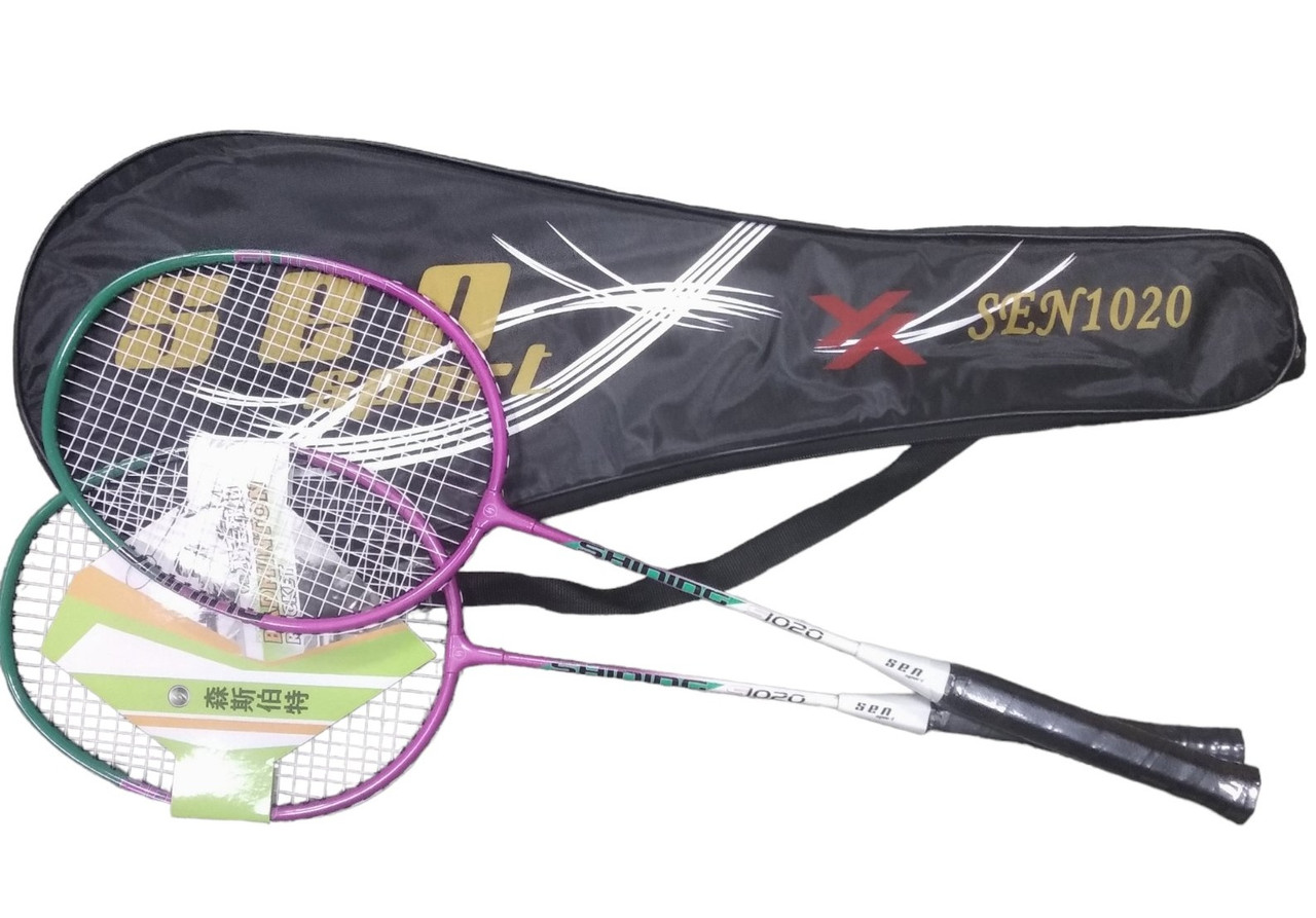Бадмінтон Sprinter S1020 2 ракетки сталь у чохлі, фото 1