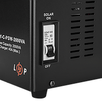 Сонячний інвертор (ДБЖ) LogicPower LPY-C-PSW-2000VA (1400W) MPPT24V, фото 7