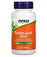 Формула поддержания мужской силы Now Foods (TestoJack 300) 300 мг 60 вегетарианских капсул