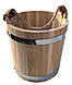 Відро з дуба для лазні 12 літрів, фото 2