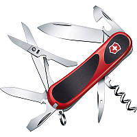 Нож складной, мультитул Victorinox Evogrip 14 (85мм, 14 функций), красный 2.3903.C