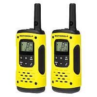 Рация Motorola Talkabout T92 H2O (0,5W, PMR446, 446 MHz, до 10 км, 16 каналов, АКБ), желтая