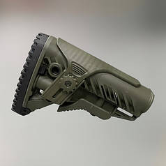 Приклад (база) FAB Defense GLR-16 CP-G з регульованою щокою для AR15/M16, Олива (MIL-SPEC, Com-SPEC)