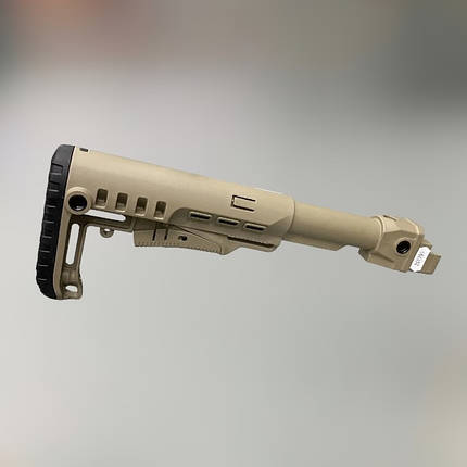 Прямий приклад DLG TACTICAL DLG-087 з трубкою DLG-146, телескоп, без підщочника, Койот, антабка на 2 сторони, фото 1