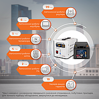 Комплект резервного живлення для котла LP (LogicPower) ДБЖ + літієва (LiFePO4) батарея (UPS 500VA + АКБ LiFePO4 750W), фото 3