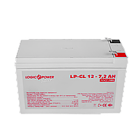Акумулятор гелевий LP-GL 12V - 7.2 Ah Silver, фото 3