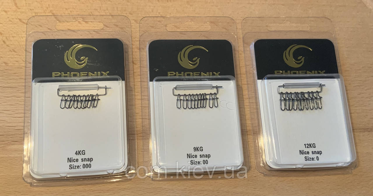 Застібка американка Phoenix, size 000#, 00#, 0#. (10 шт.)