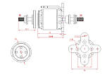 Мотор EMAX GT3526/04 KV870 4S для літаків на радіокеруванні, фото 5